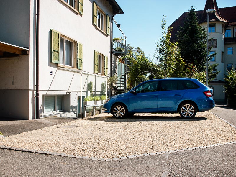 Entsiegelte Fläche nach der Projektrealisierung.